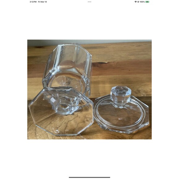 Apothecary/Candy Clear Crystal Candy Jar Vintage Circa 19th Century 9” Tall - Picture 5 of 6